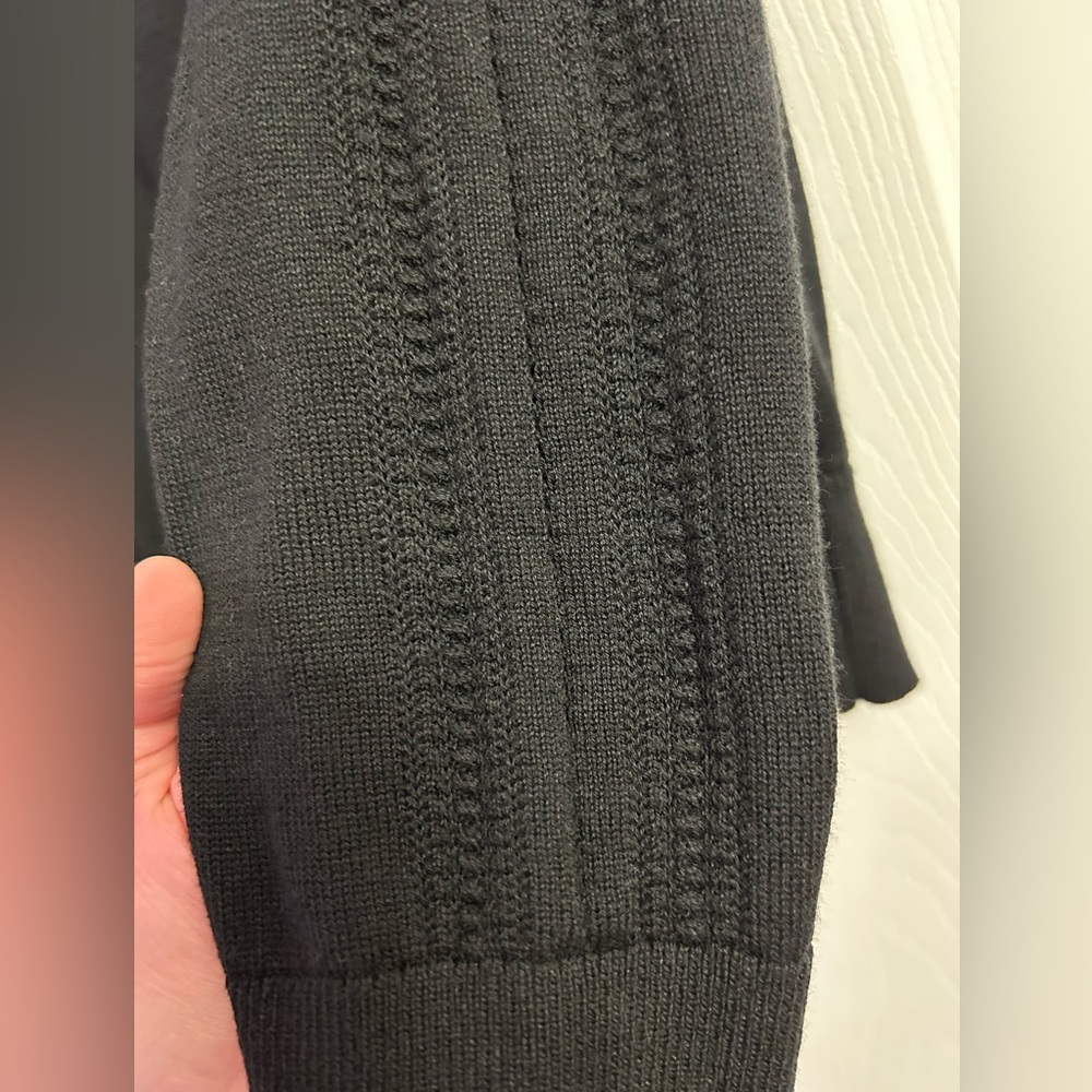 Banana Republic black button up cardigan - Picture 3 of 7